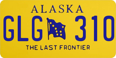 AK license plate GLG310