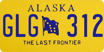 AK license plate GLG312