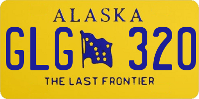 AK license plate GLG320