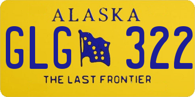 AK license plate GLG322