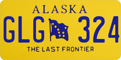 AK license plate GLG324