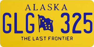 AK license plate GLG325