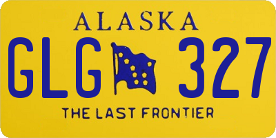 AK license plate GLG327