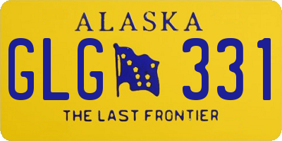 AK license plate GLG331
