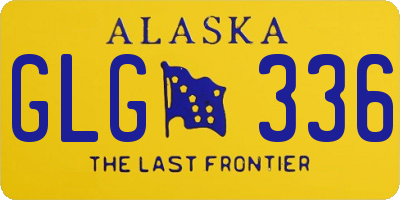 AK license plate GLG336