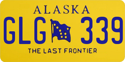 AK license plate GLG339