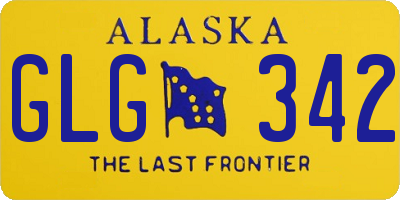 AK license plate GLG342