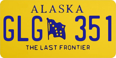 AK license plate GLG351