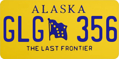 AK license plate GLG356