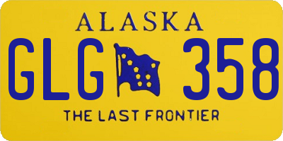 AK license plate GLG358