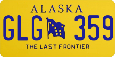 AK license plate GLG359