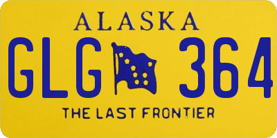 AK license plate GLG364