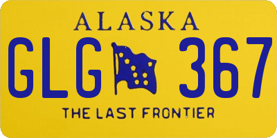 AK license plate GLG367