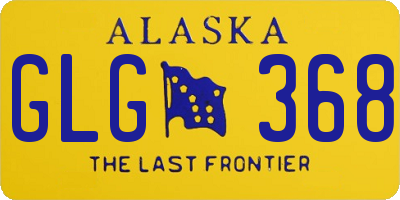 AK license plate GLG368
