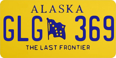 AK license plate GLG369