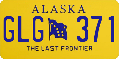 AK license plate GLG371