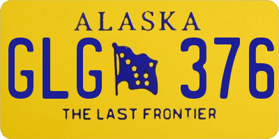 AK license plate GLG376