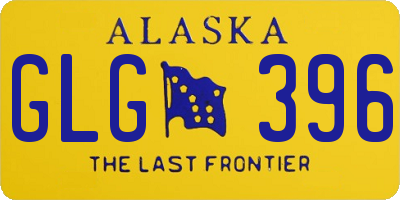 AK license plate GLG396
