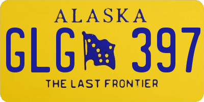 AK license plate GLG397