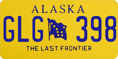AK license plate GLG398