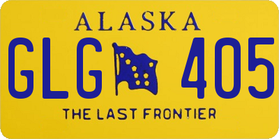 AK license plate GLG405