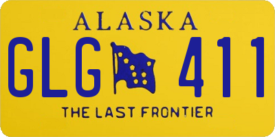 AK license plate GLG411