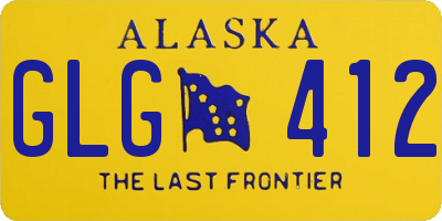 AK license plate GLG412