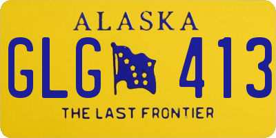 AK license plate GLG413