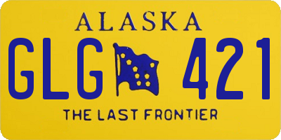 AK license plate GLG421