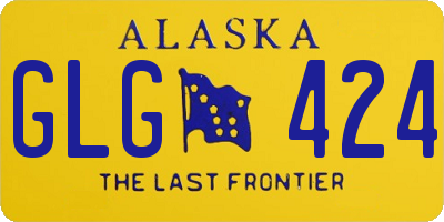 AK license plate GLG424