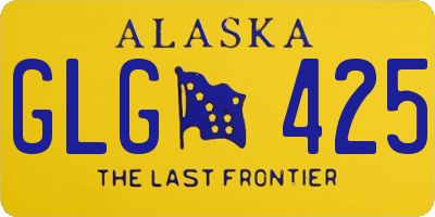 AK license plate GLG425