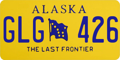 AK license plate GLG426