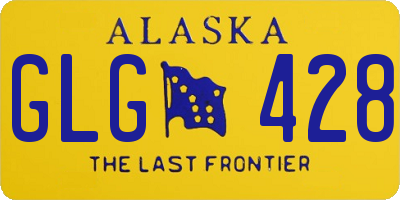 AK license plate GLG428