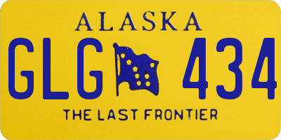 AK license plate GLG434