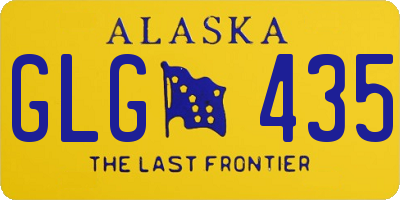 AK license plate GLG435