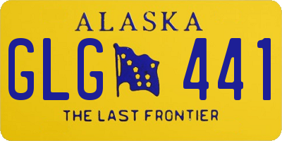 AK license plate GLG441