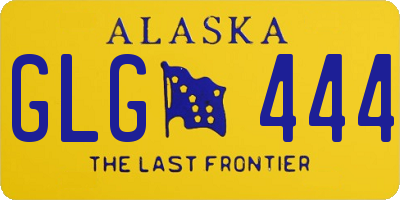 AK license plate GLG444