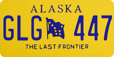 AK license plate GLG447