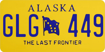 AK license plate GLG449