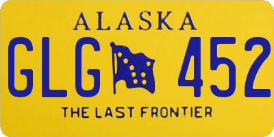 AK license plate GLG452