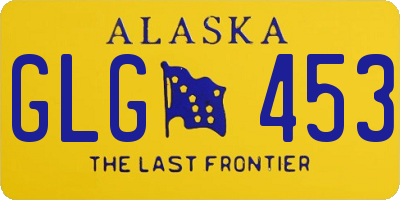 AK license plate GLG453