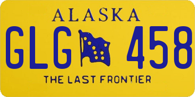 AK license plate GLG458