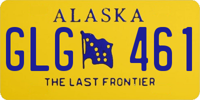 AK license plate GLG461