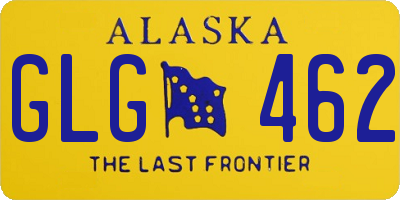 AK license plate GLG462