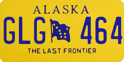 AK license plate GLG464