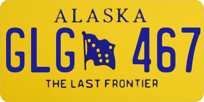 AK license plate GLG467
