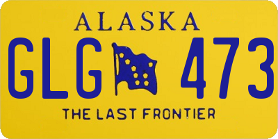 AK license plate GLG473