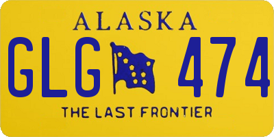 AK license plate GLG474