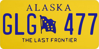 AK license plate GLG477