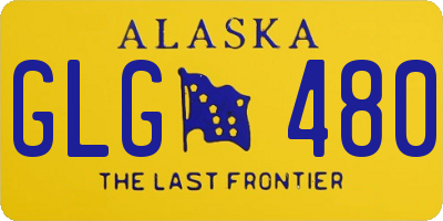 AK license plate GLG480